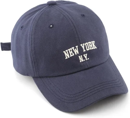 Vista 3 de Gorra de béisbol bordada de algodón con hebilla ajustable para hombres y mujeres