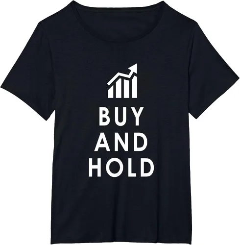 Vista 33 de Stocks Investing Buy and Hold Investor T-Shirt Asphalt Grey