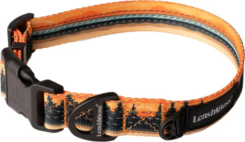Vista 13 de Leash Boss Collar reflectante ajustable para perro, hebilla de liberación rápida y ribetes e hilos reflectantes para perros pequeños, medianos