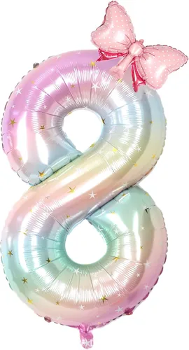 Vista 27 de Globos de feliz cumpleaños con números grandes de papel de aluminio, globos de cumpleaños con números, globos de feliz cumpleaños para decoración