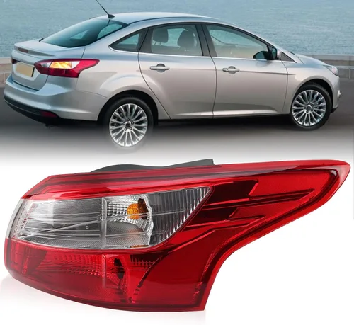 Vista 8 de Luz trasera compatible con Ford Focus Sedan 2012 2013 2014 con bombilla de repuesto FO2818151 (lado izquierdo del conductor)