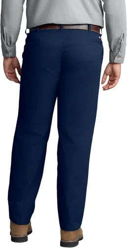 Vista 2 de Red Kap Men's Stain Resistant, Flat Front Work Pants Azul marino