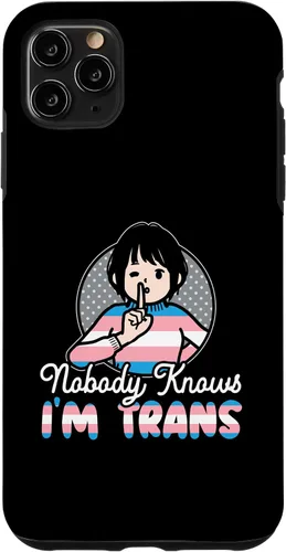 Vista 11 de iPhone 15 Nobody Knows I'm Trans Rainbow Pride LGBTQ Transgender Case