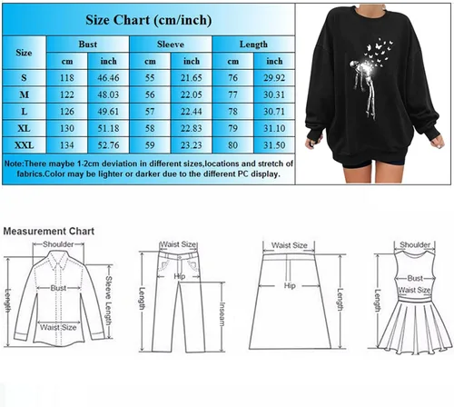 Vista 4 de Youngnet Sudaderas de manga larga para mujer, estilo casual, de manga larga, cuello redondo, divertido estampado de esqueleto, sin capucha