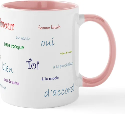 Vista 25 de CafePress Taza de café de cerámica con bandera francesa de 11 oz (11.0 fl oz)
