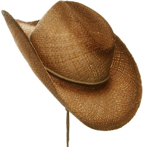 Vista 2 de Gorra de vaquero de paja MG Tea Stained, talla única , Natural