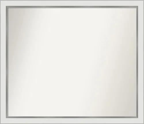 Vista 333 de Amanti Art Espejo personalizado, espejo de baño estrecho Alexandria White Wash, espejo de pared o espejo de tocador de baño sobre el fregadero
