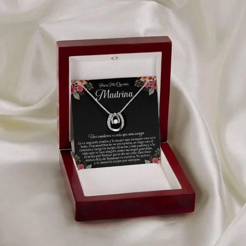 Vista 8 de Regalo de madrina española regalo de Madrina collar de Madrina joyería de Madrina collar de regalo para mujer Joyas de Madrina collar con una Cruz