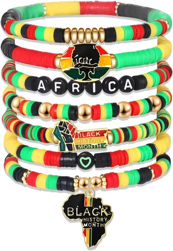 Vista 137 de Surfer Heishi - Pulseras apilables para mujer, apilables, de vinilo arcoíris, disco de arcilla, pulseras elásticas para la amistad, joyería bohemia