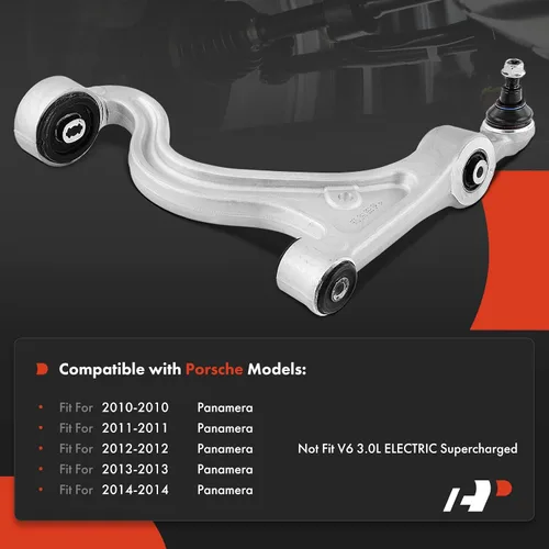 Vista 2 de A-Premium Brazo de control inferior delantero izquierdo, con rótula y buje, compatible con Porsche Panamera 2010 2011 2012 2013 2014 Compatible