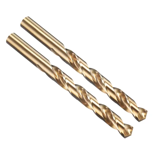 Vista 98 de PATIKIL Broca Jobber de 0.039 in, vástago recto M35 cobalto 5% acero de alta velocidad 135° acabado dorado para metal duro de acero inoxidable - 2