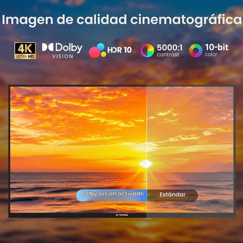 Vista 3 de Televisor de 55 pulgadas para exteriores 4K Google TV, 1500 nits IP55 impermeable, Dolby Vision y Atmos, antirreflejo, Google Assistant Chromecast