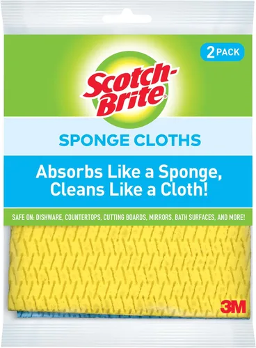 Vista 2 de Paños para fregar y limpiar Scotch-Brite Dobie, paños de esponja para limpiar la cocina, el baño y el hogar, el paño para fregar y limpiar Dobie