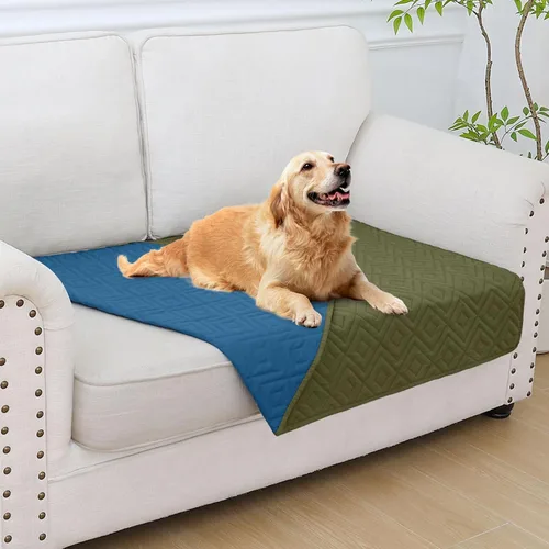 Vista 105 de hyha Manta impermeable para perros, funda suave para cama de perro, mantas para mascotas, funda impermeable para sofá y sillón para perros lavable