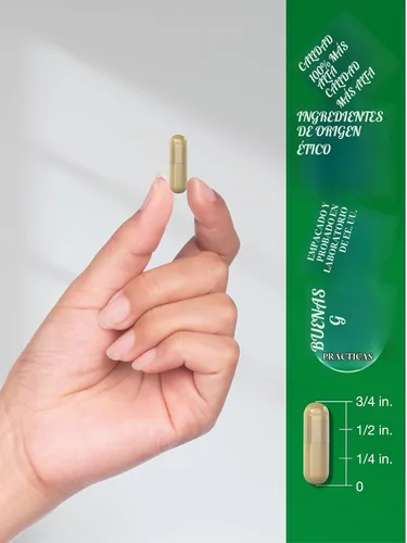 Vista 7 de Horbäach Suplemento de extracto de té verde 450 mg 180 cápsulas