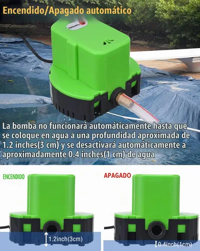Vista 2 de Bomba automática de la cubierta de la piscina, bomba sumergible