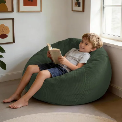 Vista 7 de LPMOERA Puf de espuma viscoelástica para niños/adolescentes con relleno redondo para niños, para sala de estar, dormitorio, dormitorio