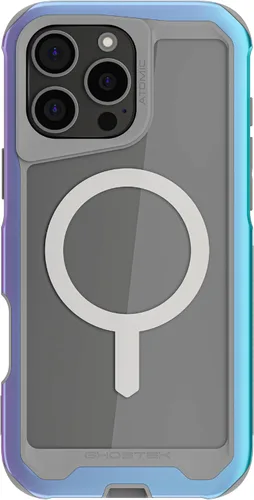 Vista 95 de Ghostek Atomic - Funda delgada para Galaxy Z Flip 4, parte trasera de aramida con parachoques de aluminio rojo, funda protectora de doble capa a