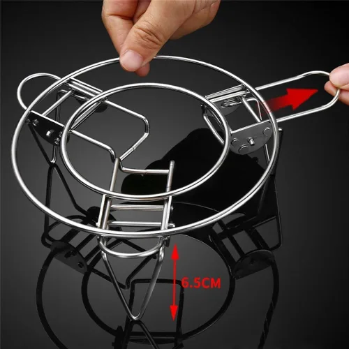 Vista 7 de Adjustable for Stainless Steel Steamer Rack, 304 for Heavy Duty Pot Insert with Foldable Feet, 6.3-9.6 Inch Expandable Steam Tray for Pressure