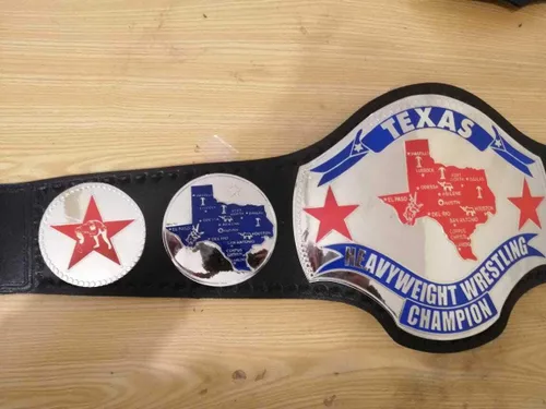 Vista 3 de NWA Texas Heavyweight Championship Wrestling Belt (réplica)