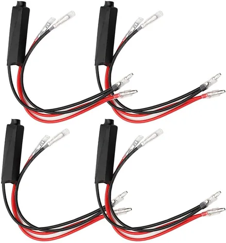 Vista 9 de ESUPPORT 2 x Resistencia de carga LED para señal de giro de motocicleta universal de 12V, solución para intermitentes parpadeantes y errores