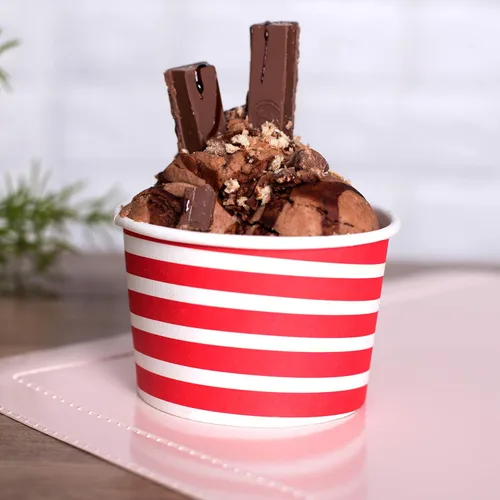 Vista 6 de Vasos de helado – Paquete de 100 tazas de helado para helado, tazas de postre de yogur congelado