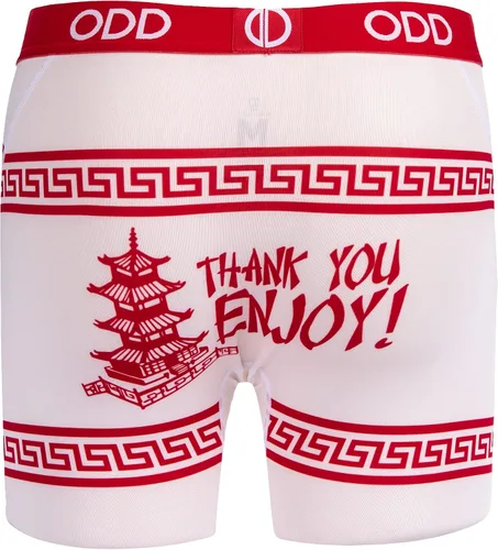 Vista 2 de Odd Sox Calzoncillos tipo bóxer divertidos para hombre, los mejores sabores de sopa de fideos ramen, estampado novedoso