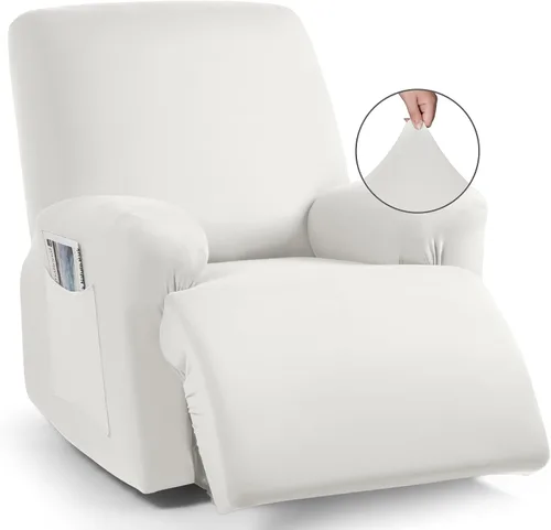 Vista 50 de TAOCOCO Fundas Elásticas para Sillones Reclinables de 3 Piezas Fundas Sólidas para Muebles Funda para Sillón Reclinable Fundas Deslizables