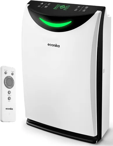 Vista 9 de Humidificador 4 en 1 y purificador de aire en una habitación grande, purificador de aire HEPA Combo con luz UV, limpiador de habitación grande