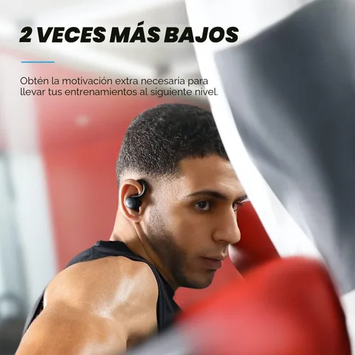 Vista 5 de Soundcore Anker-Auriculares entrenamiento Sport X10, true wireless bluetooth 5.2, ganchos giratorios orejas, graves profundos, IPX7, prueba sudor
