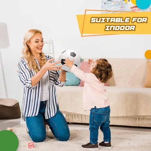 Vista 8 de Mini pelotas de fútbol de espuma de 5 pulgadas para mini aros de fútbol de interior, suave y blando para juegos de fútbol Pelotas de piscina