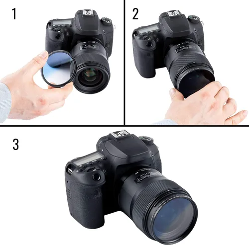 Vista 8 de Acuvar Kit de filtro de lente de color graduado de 1.929 in - Juego de 6 filtros degradados para lentes de cámara DSLR - Compatible con Canon