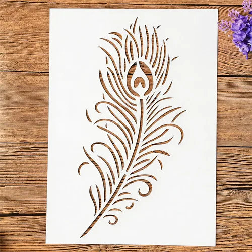 Vista 14 de TIAMECH Plantilla de alas reutilizables A4 para pintar, par de plantillas de capas de corazón de ala de ángel, arte de pared, muebles de madera