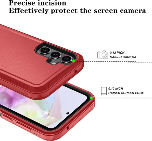 Vista 15 de ONOLA Funda compatible con Samsung Galaxy S24 Ultra con protector de pantalla HD, resistente a los golpes y a las caídas, funda de 3 capas