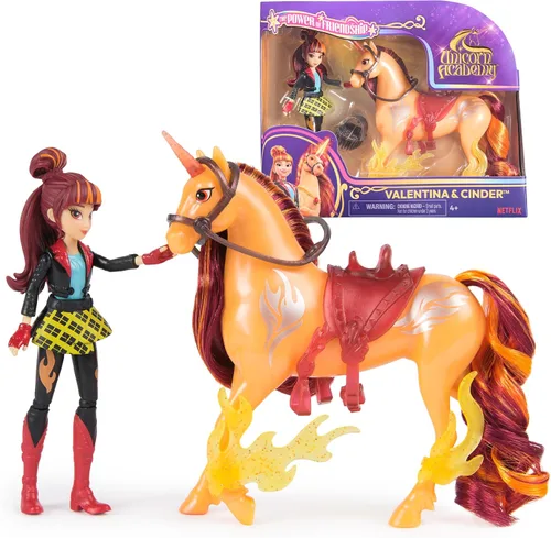 Vista 13 de Unicorn Academy, Set de Poder de Amistad de Ava y Leaf con Silla de Montar y Accesorios, Muñecas y Juguetes de Unicornio, Regalos y Pequeños