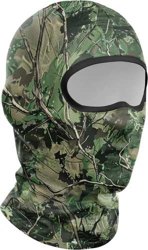 Vista 2 de Pasamontañas con camuflaje transpirable para hombres, ideal para caza, senderismo, ciclismo, motocicleta