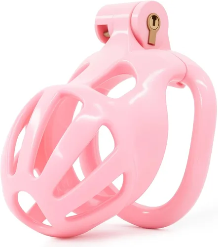 Vista 12 de Jaula de castidad masculina impresa en 3D con 5 anillos para hombres BDSM juguete sexual esclavo herramienta virginidad para hombres restricción