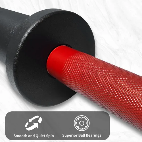 Vista 3 de Mango de Mancuerna Olímpica de 16", Mancuernas Cargables para Discos de Peso Olímpicos de 2 pulgadas, Barra de Mancuerna para Entrenamiento