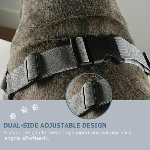 Vista 4 de Funda de recuperación de codo de perro con almohadillas protectoras para perros mayores y patas delanteras postoperatorias, soporte antilamidas