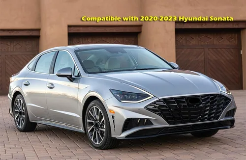 Vista 2 de Protectores contra salpicaduras compatibles con Hyundai Sonata 2020-2023 Juego de 4 protectores de lodo delanteros y traseros, color negro