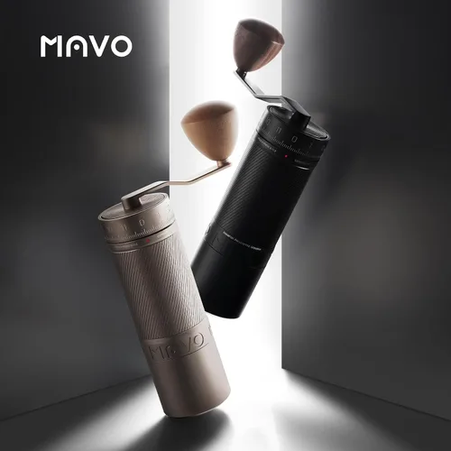Vista 8 de MAVO Molinillo de café manual, Phantox Pro molinillo de café rebaba, núcleo de molienda profesional de acero inoxidable de 45 mm, capacidad 30 g