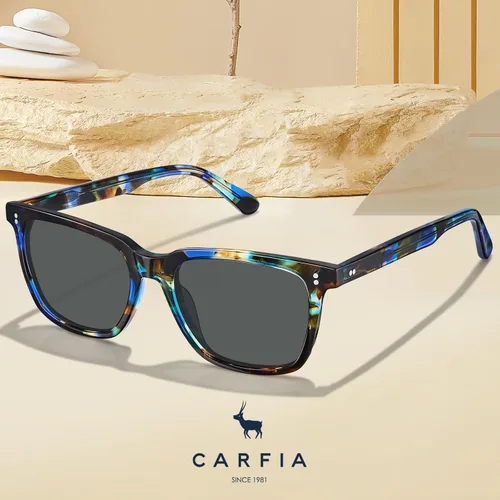 Vista 67 de Carfia Chic - Lentes de sol polarizados para mujer, protección UV400, marco de acetato pulido a mano