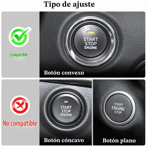 Vista 4 de Tapa de botón de arranque de fibra de carbono real, compatible con Mazda 3 6 CX-5 CX-9 MX-5 Miata, accesorios de decoración para botón de arranque