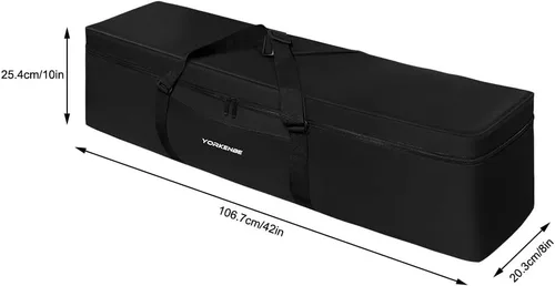 Vista 2 de Bolsa de repuesto para silla de campamento, bolsa extra grande con cremallera de 42 pulgadas, funda de transporte plegable impermeable con correa