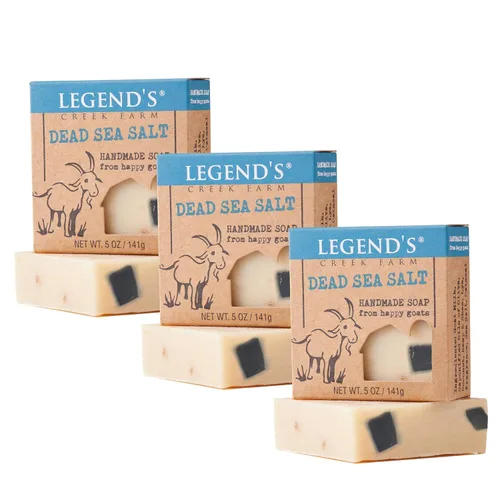 Vista 27 de Legend's Creek Farm Goat Milk Soap - Barra de jabón hidratante limpiadora para manos y cuerpo, espuma cremosa de 5 onzas, jabón natural nutritivo