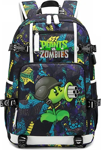 Vista 24 de ISaikoy Plants vs. Zombies Mochila Bolsa para Portátil Color Azul 1