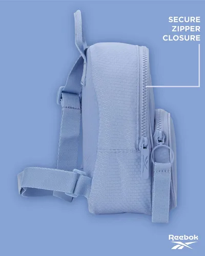 Vista 6 de Reebok Sydney - Mochila de mujer - Mini bolso de hombro ligero - Bolsa de gimnasio casual para niños, adolescentes y adultos, Stormy Peri