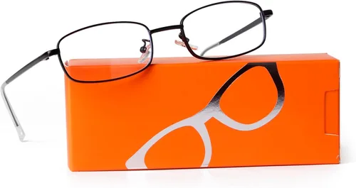 Vista 3 de ADE WU Gafas de moda para mujer y hombre, lentes rectangulares Y2K de luz azul de los años 90, de metal, dorado, plateado, negro, anteojos falsos