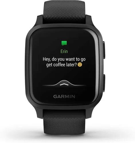 Vista 2 de Garmin Venu Sq Music - Reloj inteligente con GPS y pantalla táctil brillante, cuenta con música y hasta 6 días de duración de la batería