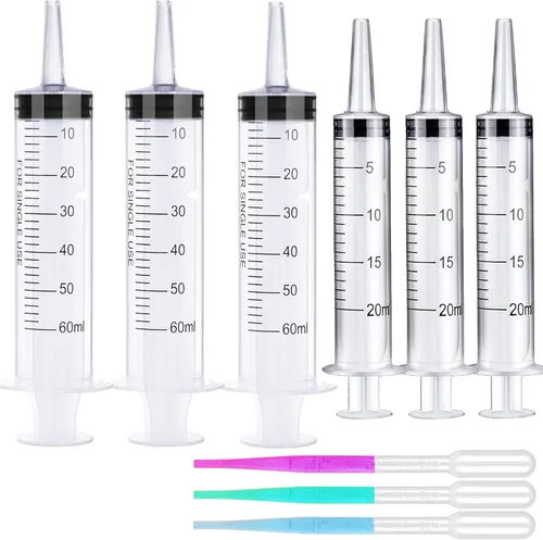 Vista 16 de Jeringa de 1ml sin aguja - 1 ml Jeringas pequeñas de plástico estériles empaquetadas individualmente con tapa para estudiantes de medicina